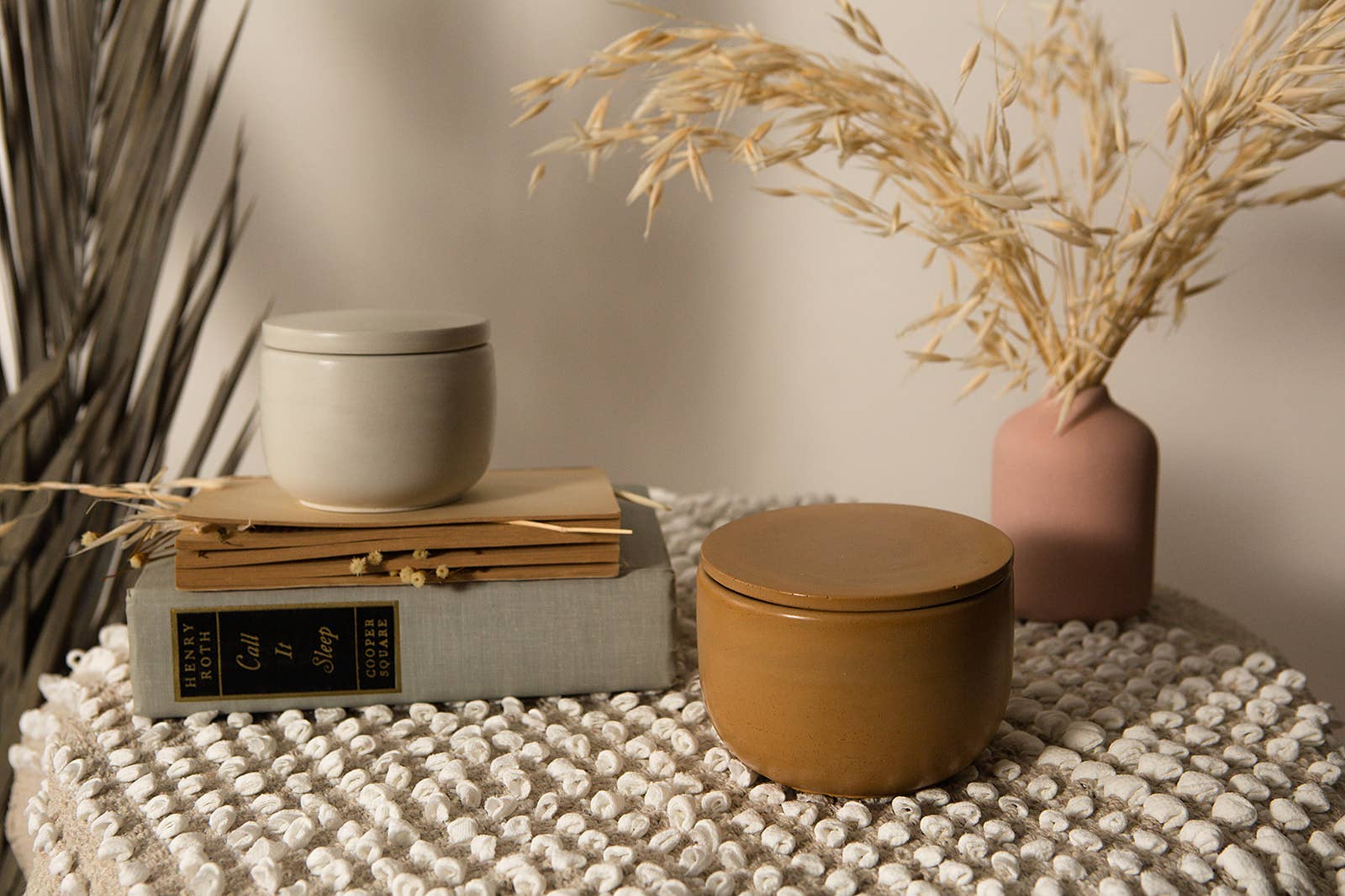 Day Moon Co. - Wholesale Jar/Filled Candle - Palo Santo + White Sage Hand Poured Concrete Candle4