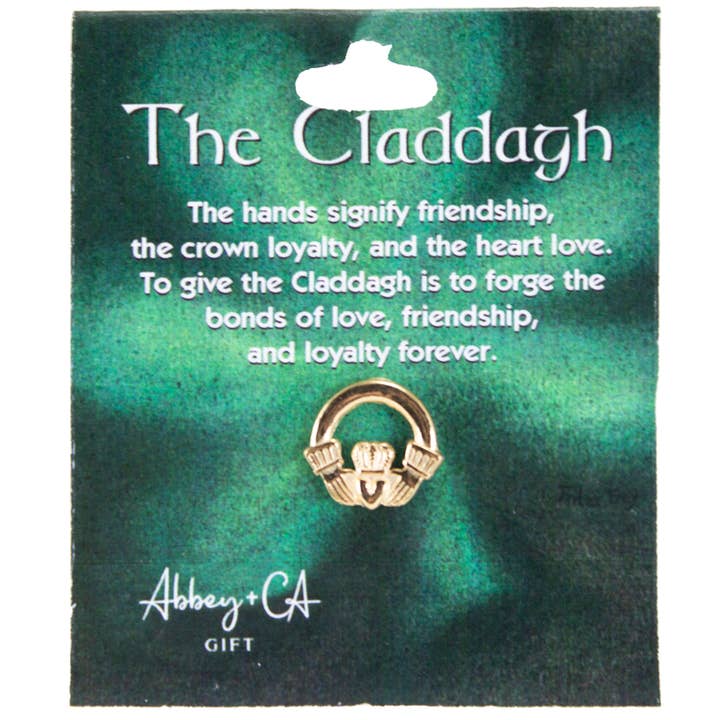 Abbey & CA Gift - Wholesale Lapel Pin/Button - Claddagh Lapel Pin
