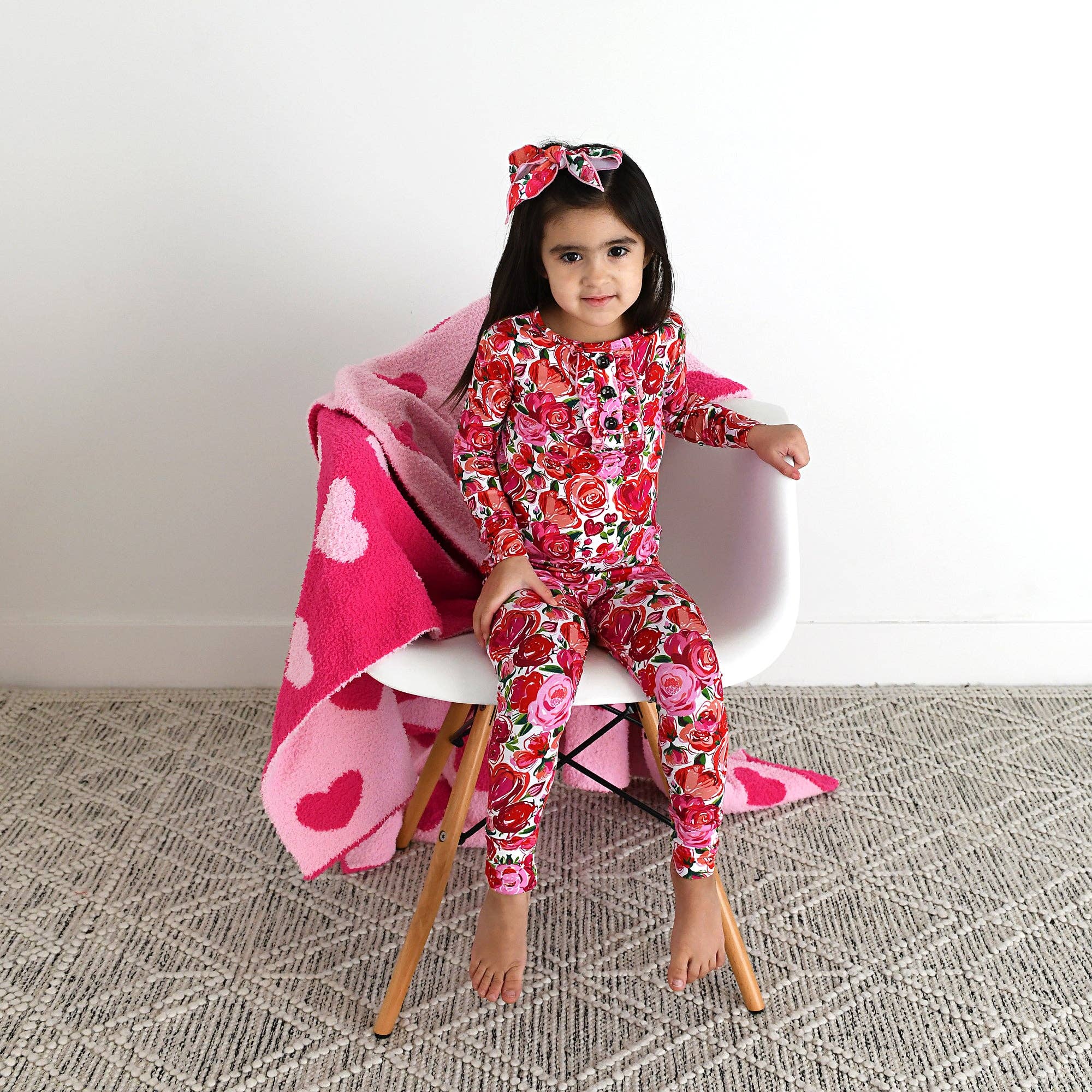 Gigi and Max – wholesale Sleepwear set – Kids – Rose Ruffle Two Piece Bamboo Toddler Outfit13