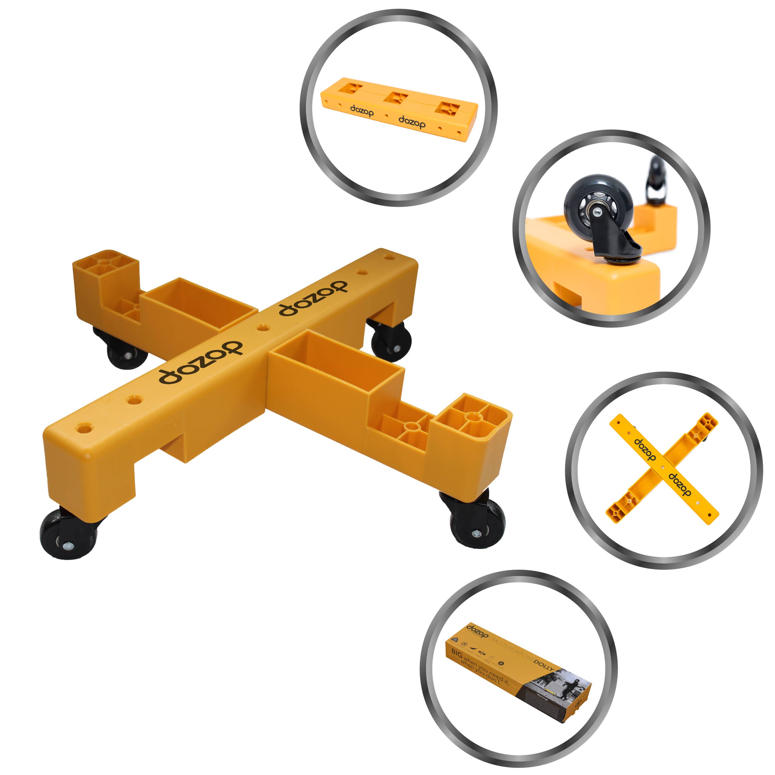 dozop - Vente Outil de bricolage - Chariot compact polyvalent dozop - jusqu'à 75 kg (Modulaire 2)1