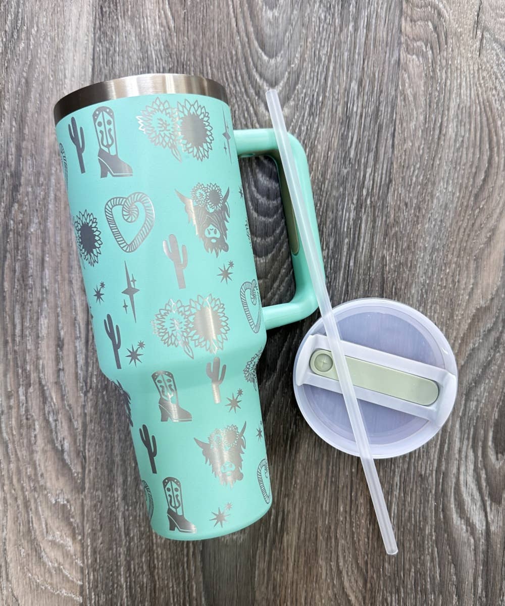 DESHENG ENTERPRISE - Vente Gourde/bouteille isotherme - GOBELET EN ACIER INOXYDABLE OCCIDENTAL 40oz3