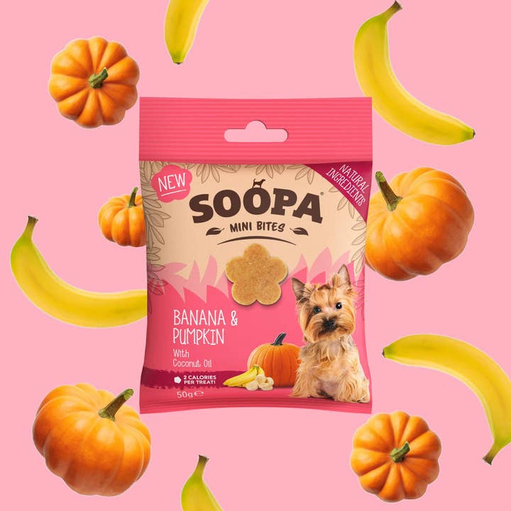 Soopa UK - Wholesale Pet treats – Dog - Mini Breed (Banana & Pumpkin) Dog Treats3