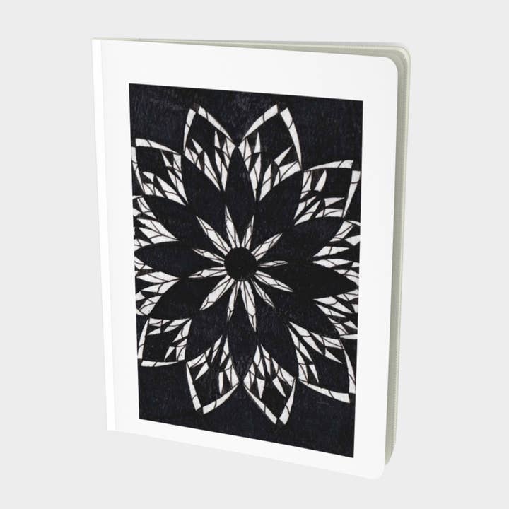Large | Notebook | Black Stained Glass for wholesale by Creative Artifacts HQ
