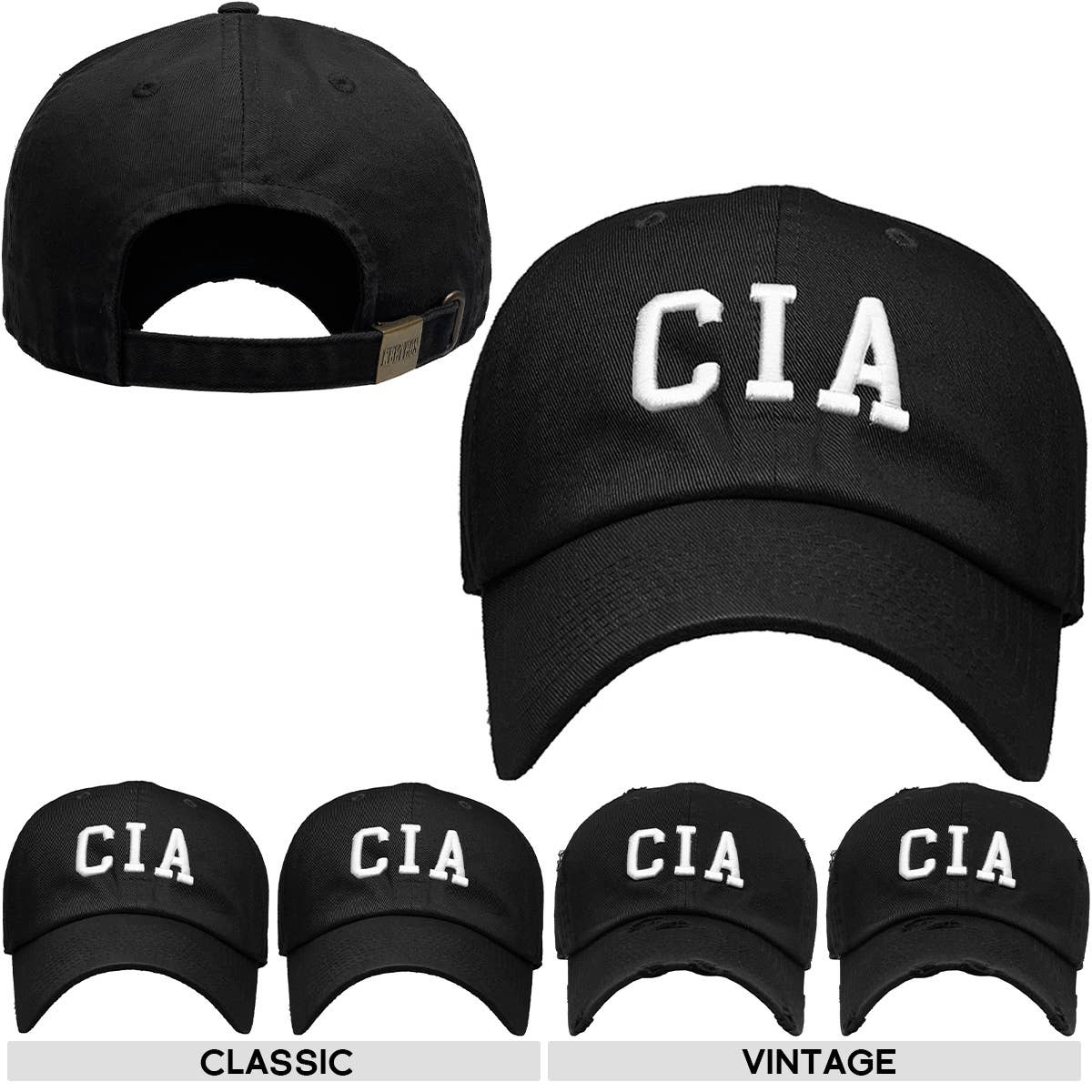 KBETHOS - Wholesale Baseball Cap - Men's - CIA Vintage Dad Hat7