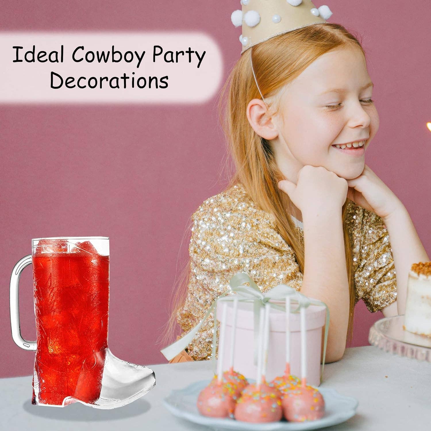 4E's Novelty - Vente Verre/tasse - 4E's Novelty Lot de 10 gobelets Cowboy Boot (paquet de 10) en plastique dur réutilisable de 17 oz, sans BPA, pour les articles de fête sur le thème des cowboys, les accessoires occidentaux2