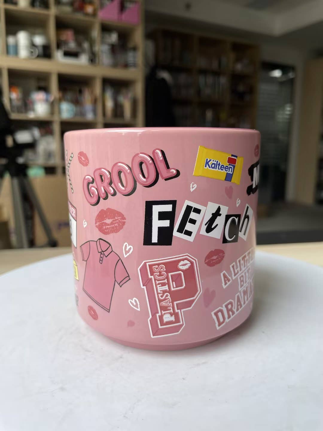 Silver Buffalo - Wholesale Coffee Mug - Mean Girls Pink 13oz Single Stackable Ceramic Mug3
