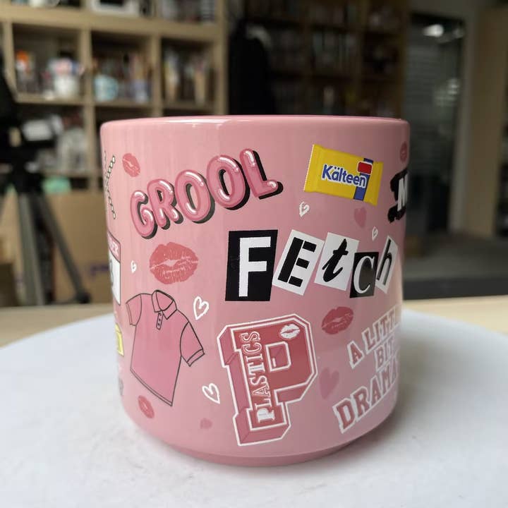 Silver Buffalo - Wholesale Coffee Mug - Mean Girls Pink 13oz Single Stackable Ceramic Mug3