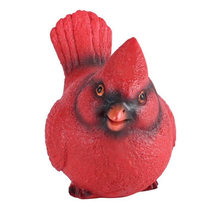 Cardinal Figurine Front Facing Perched for wholesale by Magnolia