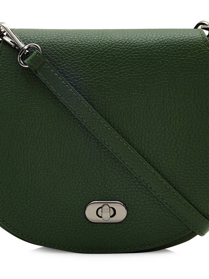 Bolso Bandolera de Cuero Italiano con Cierre de Cartero para venta al por mayor de MONTTE DI JINNE