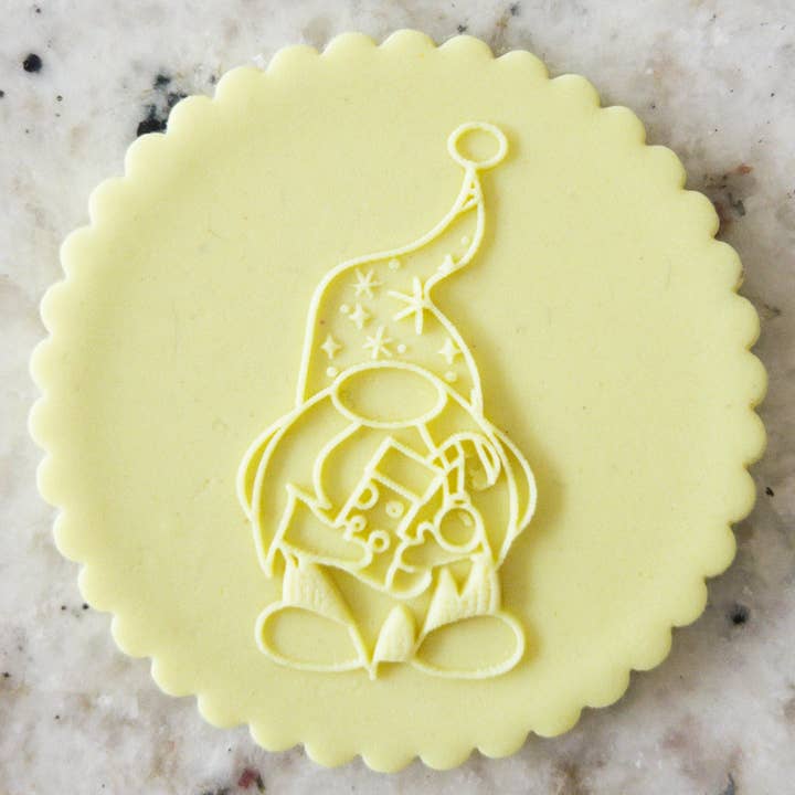 Gnome POPup Embosser Cookie Biscuit Stamp Christmas for wholesale by Cut Bake Stamp