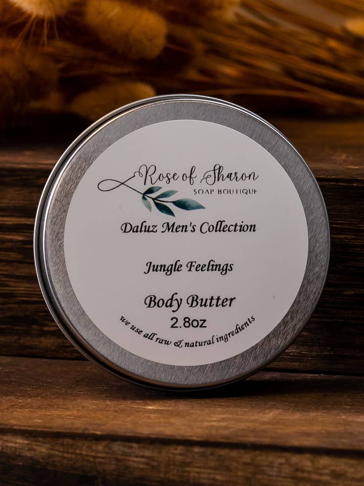 Men’s Body Butter for wholesale by Rose of Sharon Soap Boutique