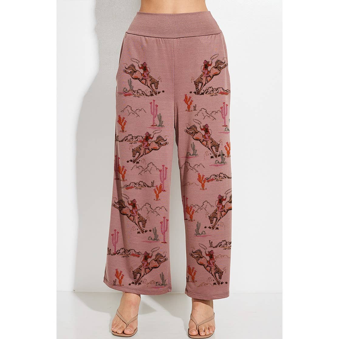 Phil Love – wholesale Mjukisset – Dam – Cowgirl kort linne och höga byxor set2