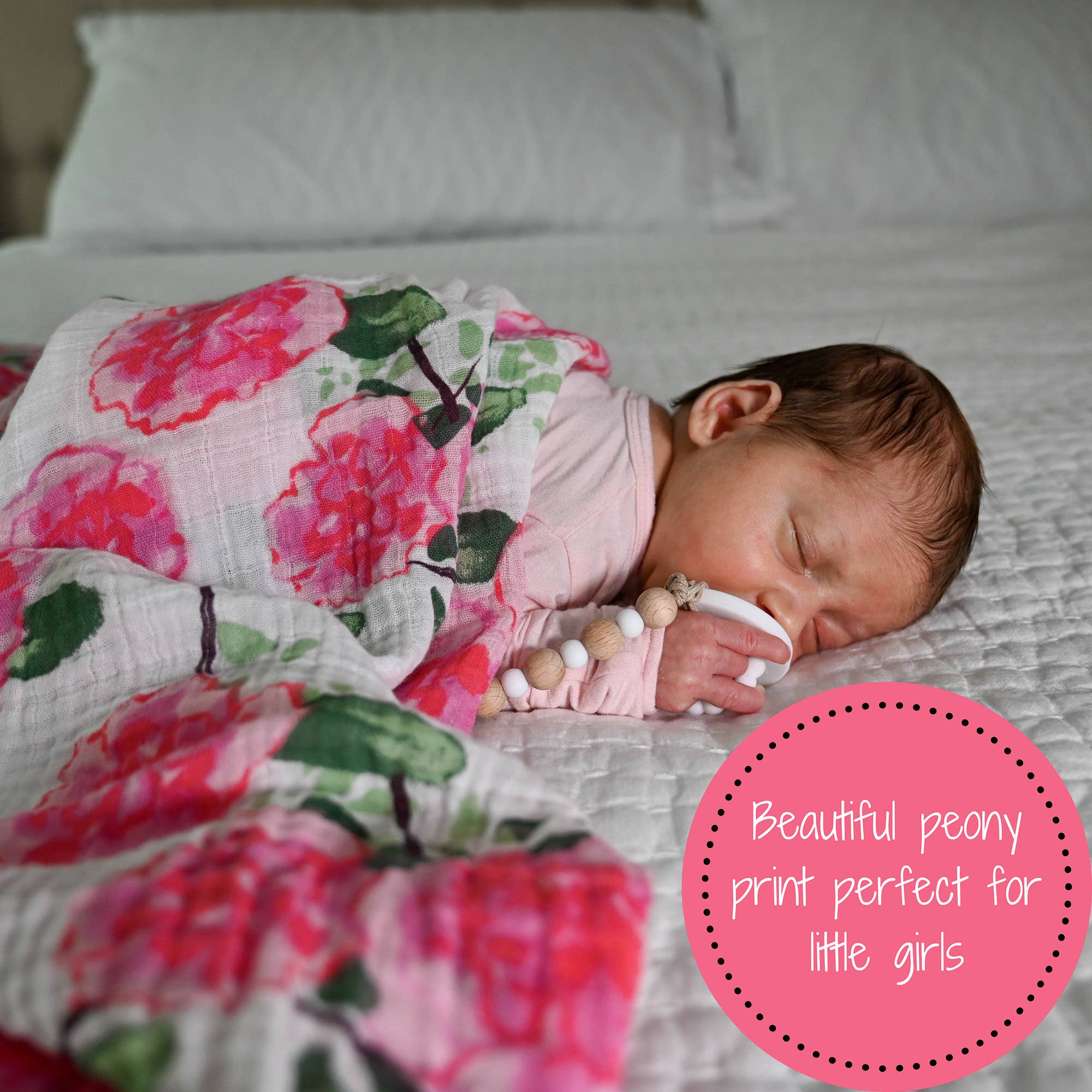 LollyBanks – wholesale Swaddle – Baby – Live Life in Full Bloom Baby Muslin Swaddle Blanket4