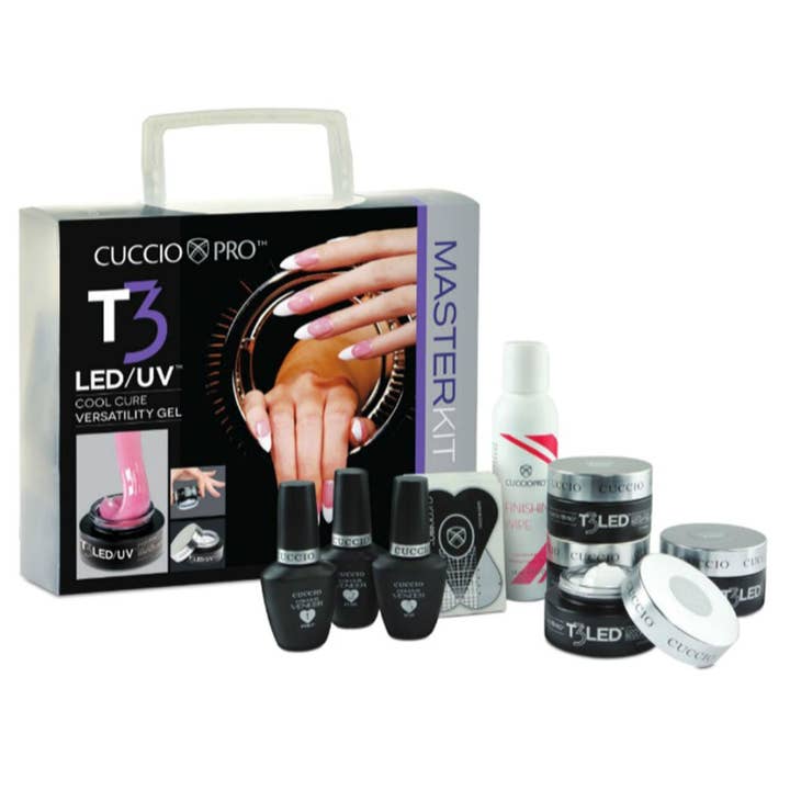 T3 LED/UV Versatile Gel Master Kit — Kontrolliertes Nivellieren für den Großhandel von Cuccio