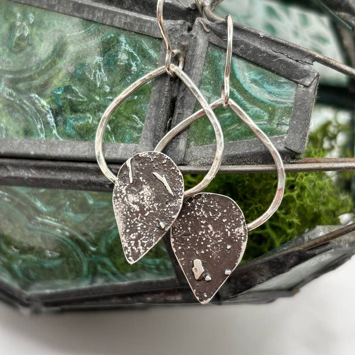 Rachel Renee Jewelry - Wholesale Dangle Earrings - LILITH Reticulated Lotus Teardrop Earrings