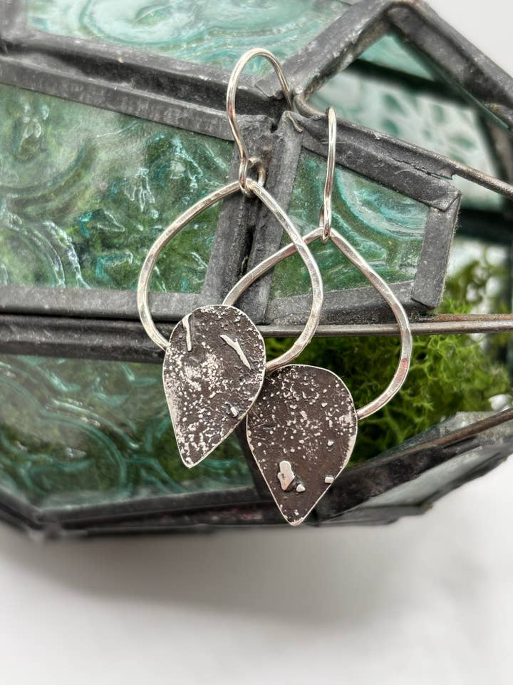 LILITH Reticulated Lotus Teardrop Earrings for wholesale by Rachel Renee Jewelry