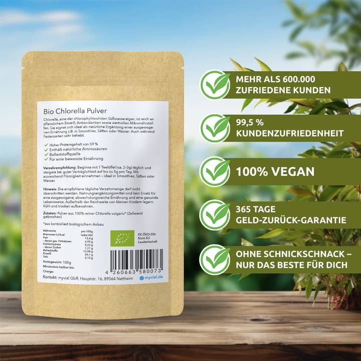 myvial - Wholesale Protein/Superfood Powder - Organic Chlorella Powder