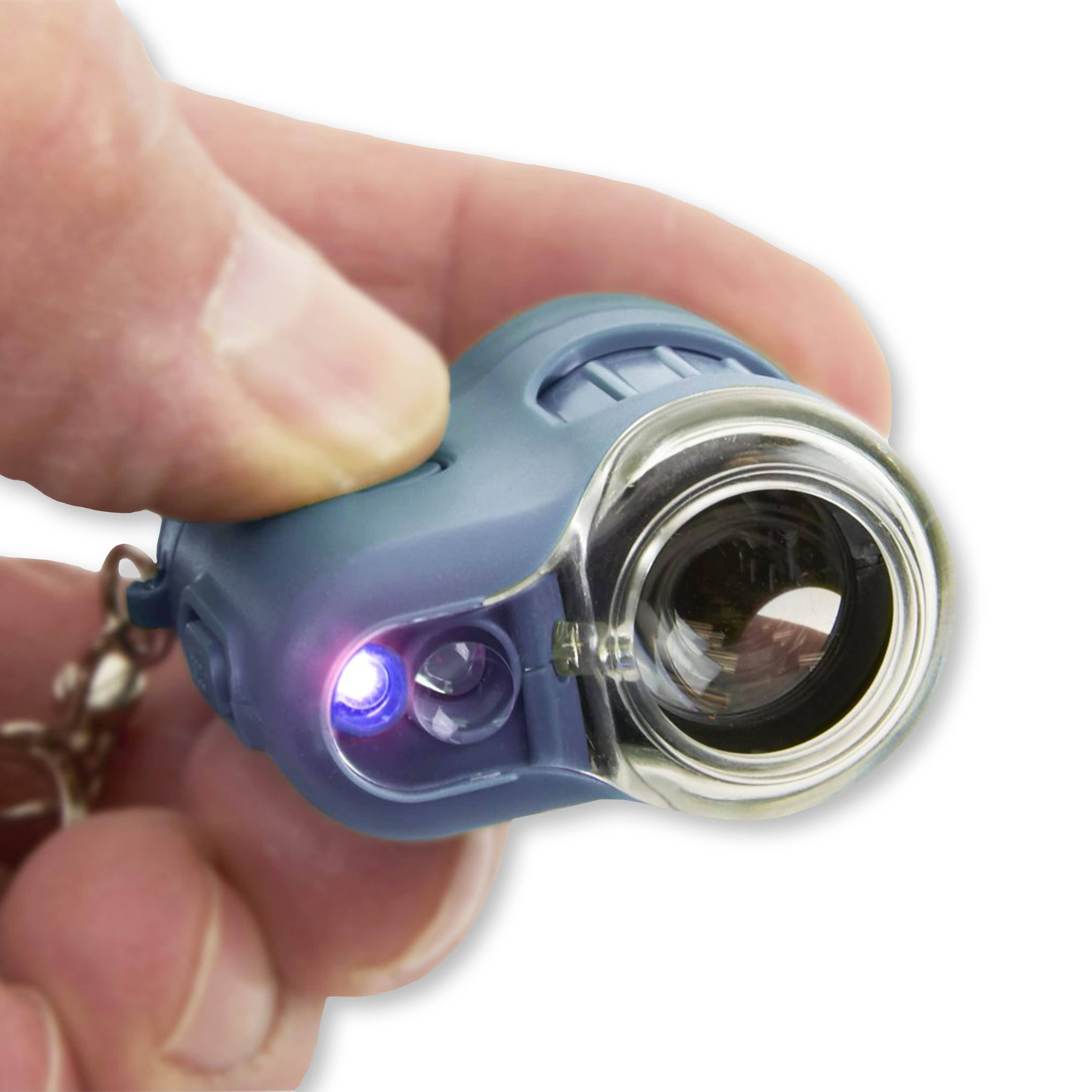 Carson - Wholesale Brain Game - Kids - Mini LED Keychain Microscope (Blue), STEM Educational Tool5