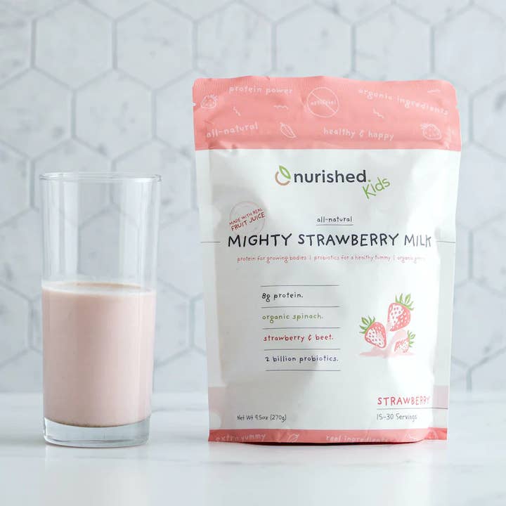 Nurished - Wholesale Powdered Health Drink - Mighty Strawberry Milk
