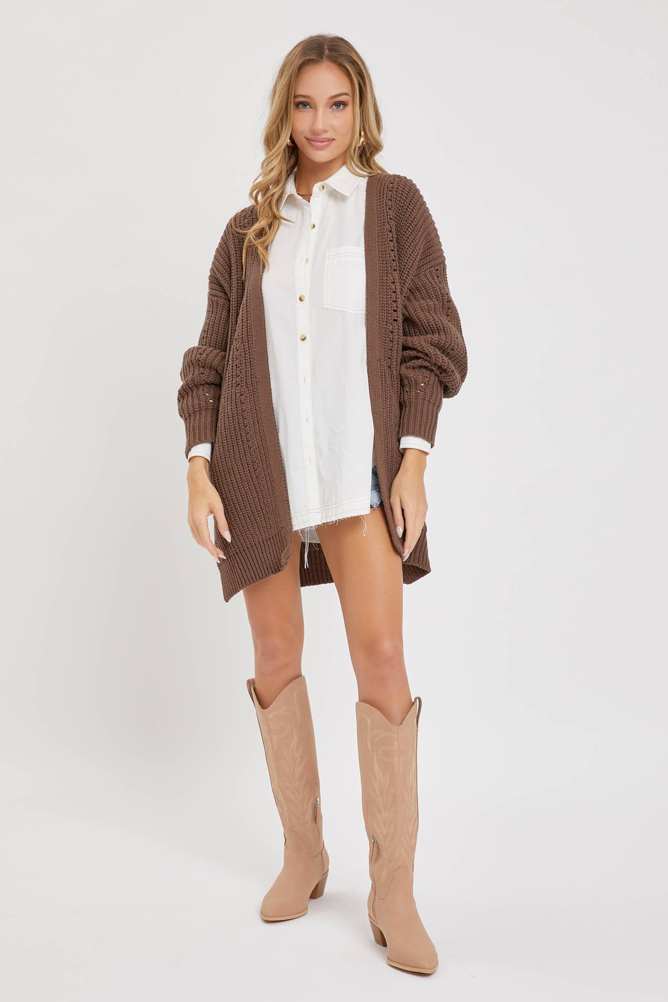 Sweet Lovely by Jen - Wholesale Cardigan - Women's - KNIT SWEATER CARDIGAN COMFORTABLE EFFORTLESS LOOK25