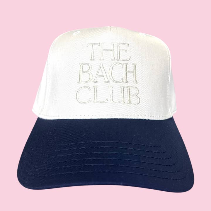 Camel Threads - Wholesale Trucker Hat - Women's - The Bach Club Canvas Trucker Hat - Navy & White0