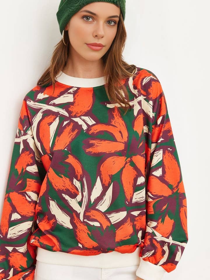 Felpa oversize a trama morbida basic per la vendita all'ingrosso da parte di Hoxton Gal