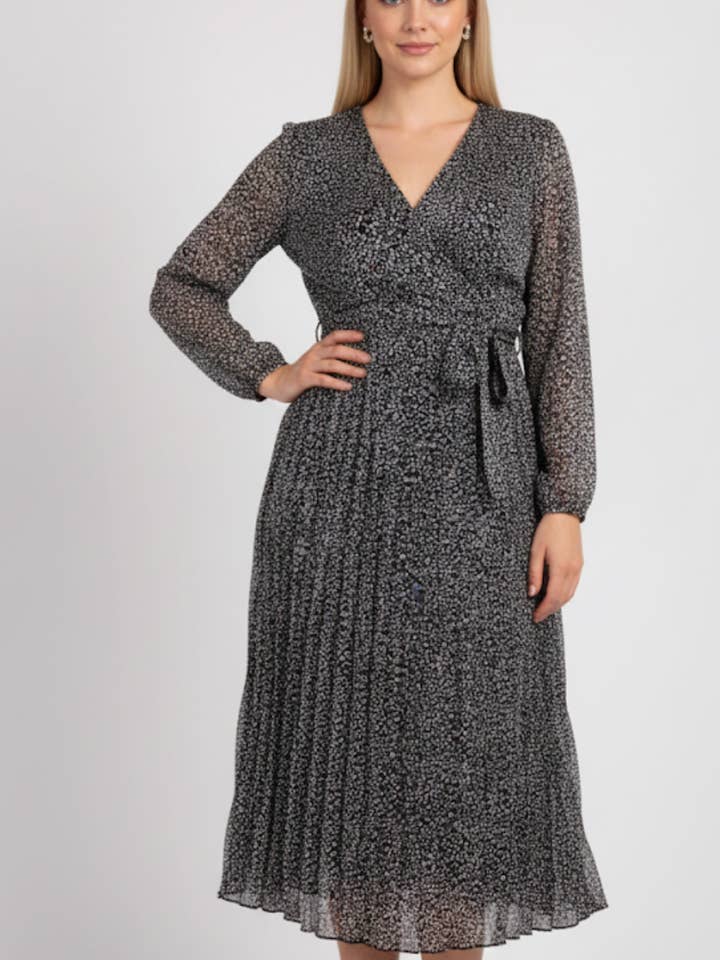 15330 Vestidos compridos com estampado por atacado de Lilie Rose