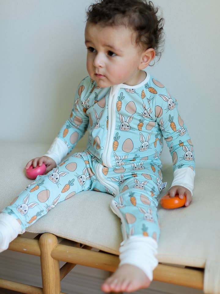 Blue Bunny bamboeslaper met dubbele ritssluiting voor wholesale door Southern Slumber