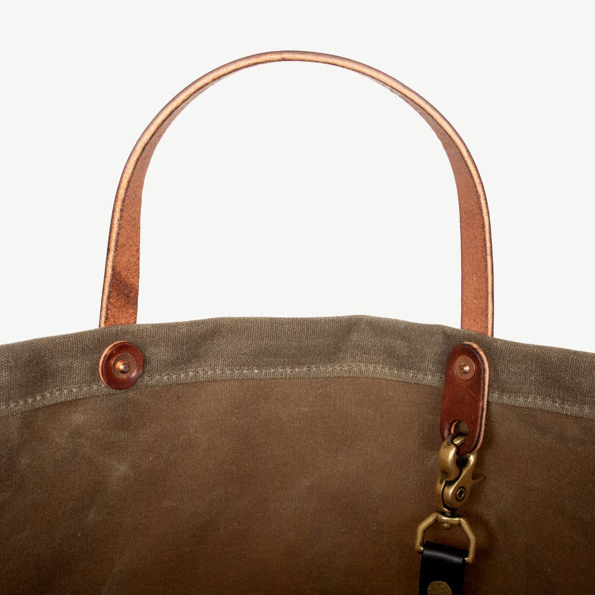 Bradley Mountain - Wholesale Tote Bag - Unisex - Coal Tote Bag - Waxed Field Tan3