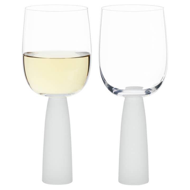 Set of 2 Oslo Wine Glasses Frost for wholesale by The DRH Collection Ltd