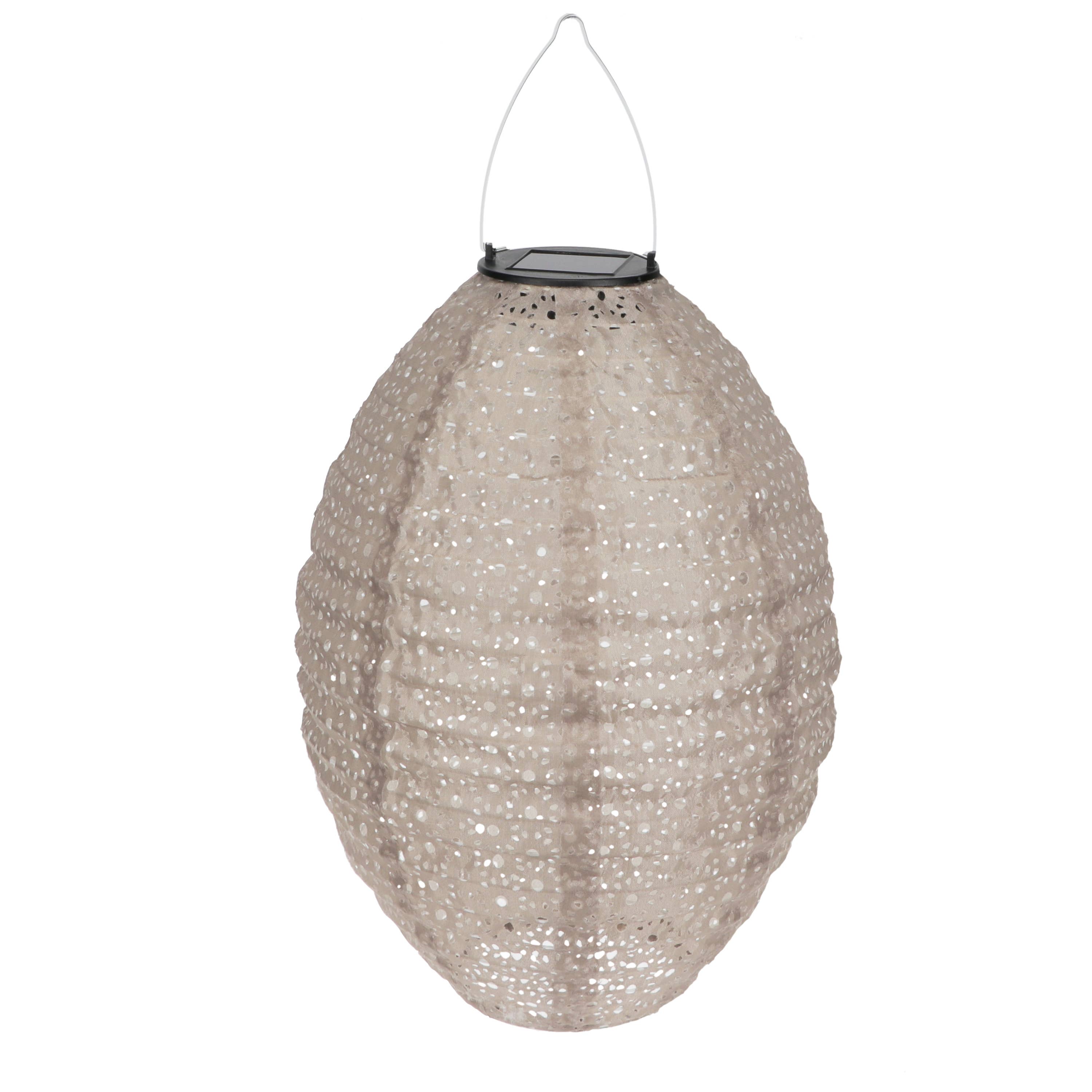 Rex B2B - UK – wholesale Lantern – Outdoor solar pendant lantern - Mink grey0