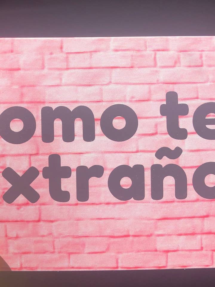 Como Te Extraño Notecard for wholesale by Very That