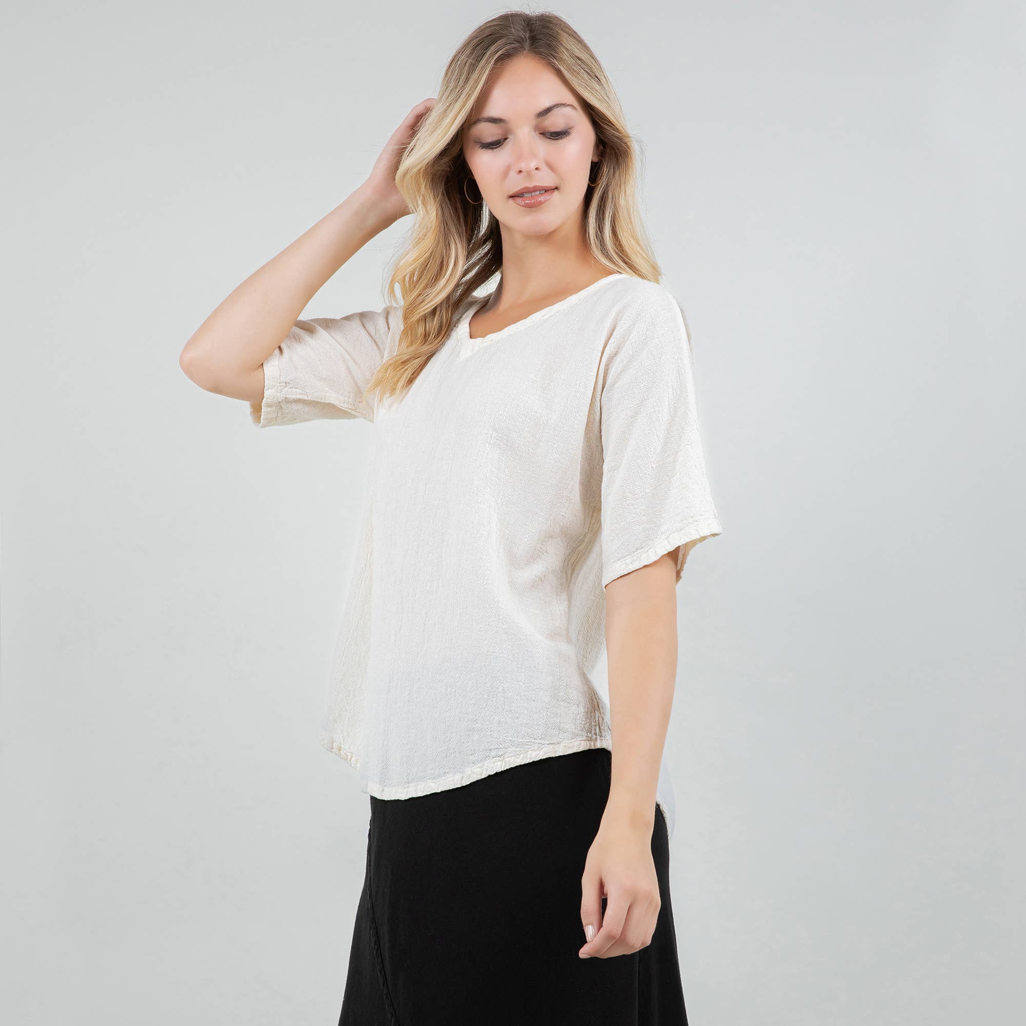 Cottonways – wholesale Blouse – Women’s – Mary Top 100% Cotton Gauze30