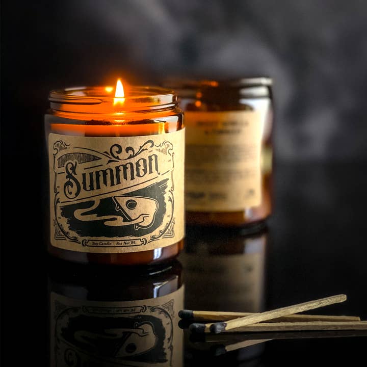 Ludlow Luna - Wholesale Jar/Filled Candle - SUMMON Soy Candle [Scent: Balsam + Eucalyptus + Cedar]0