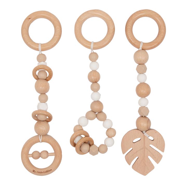 My Little Giggles - Wholesale Wood Toy - Kids - My Little Play Bar & x3 Toy Package – Natural Frame1