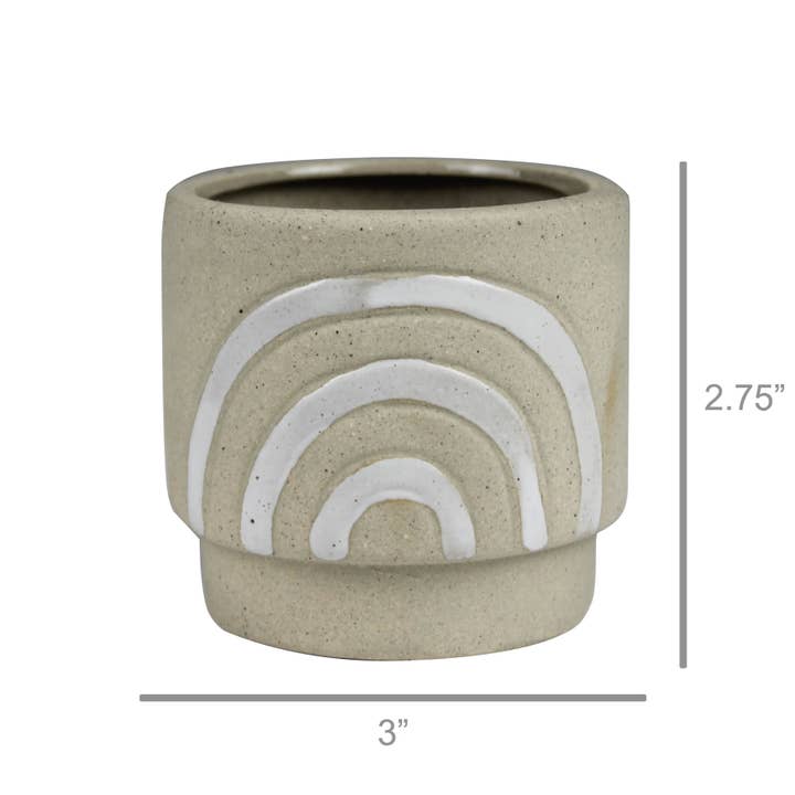 HomArt - Wholesale Plant Pot - Rainbow Pot, Ceramic, Natural - Sm1