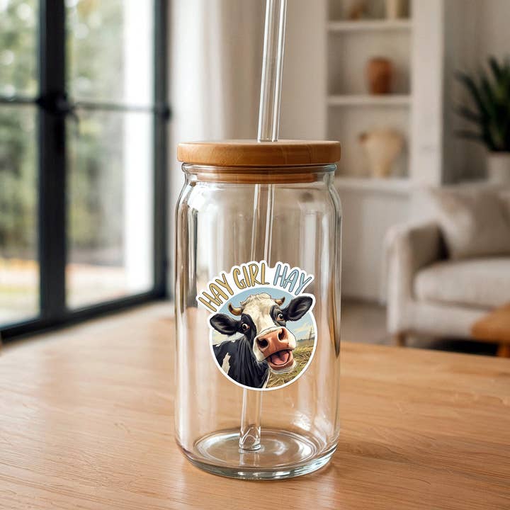 Missional Merch - Wholesale Sticker - Hay Girl Hay Cow Sticker | Farm | Funny Sticker | Vinyl2