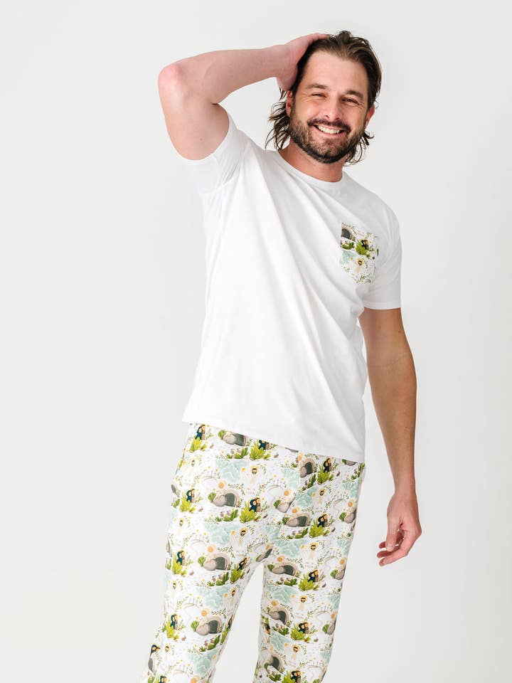 He Is Risen Men's PJ Set Cotton for wholesale by Holy Pals