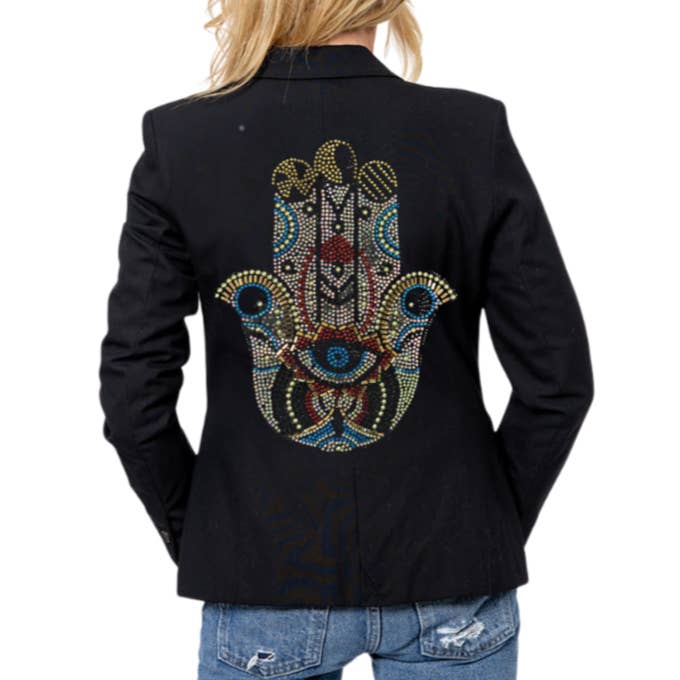 Crystal Hamsa Blazer for wholesale by Hipchik