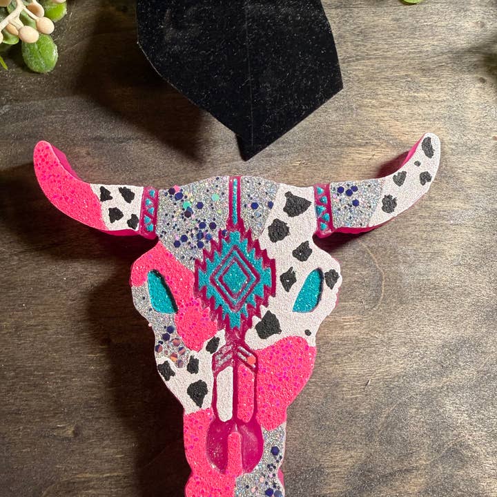 Taureau occidental rose et menthe sans frange pour la vente par Lil Bit Sassy Lush Co