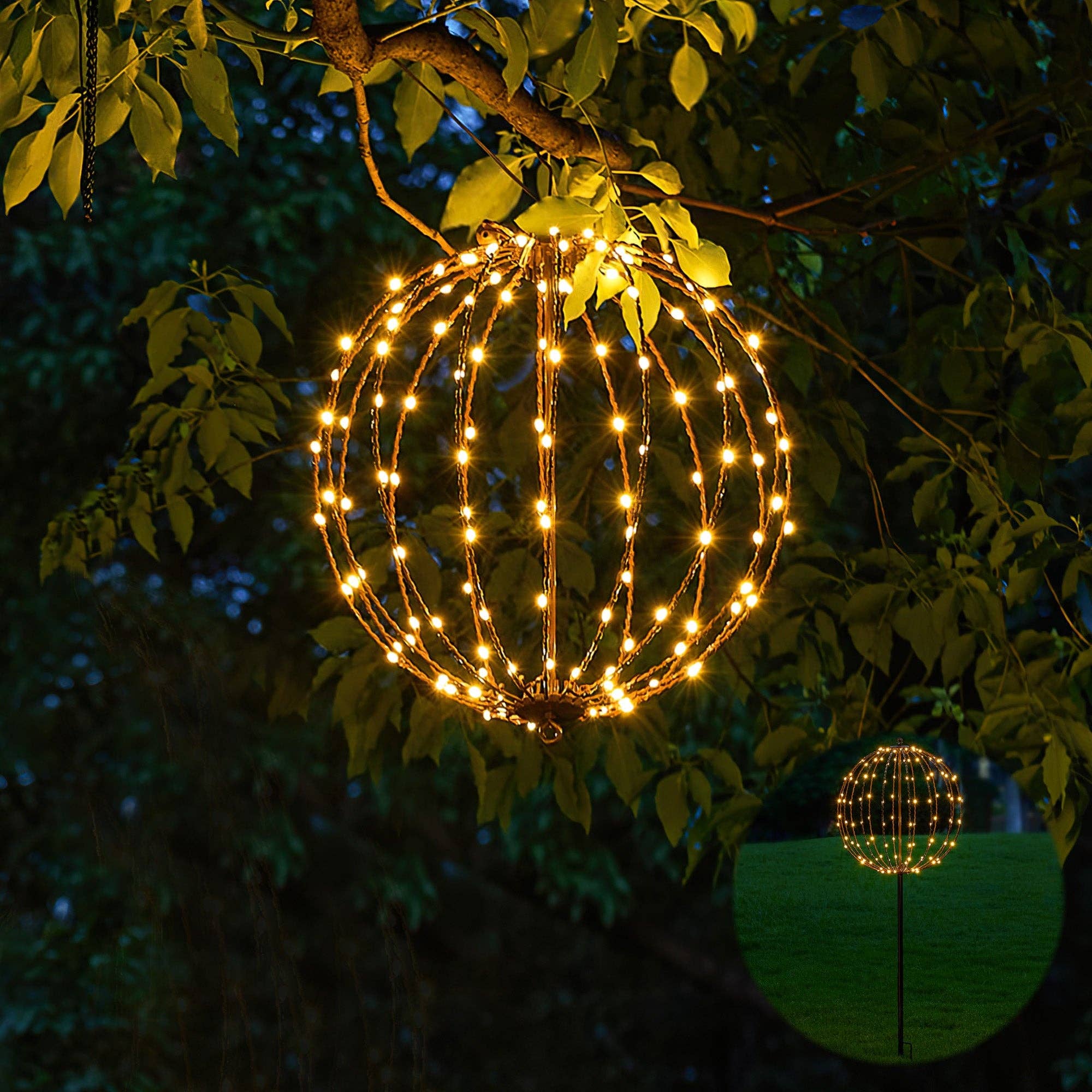 LIGHTSHARE - Wholesale Outdoor/Lawn Light - LED Ball Light, Warm White, Various Sizes and Finishes19