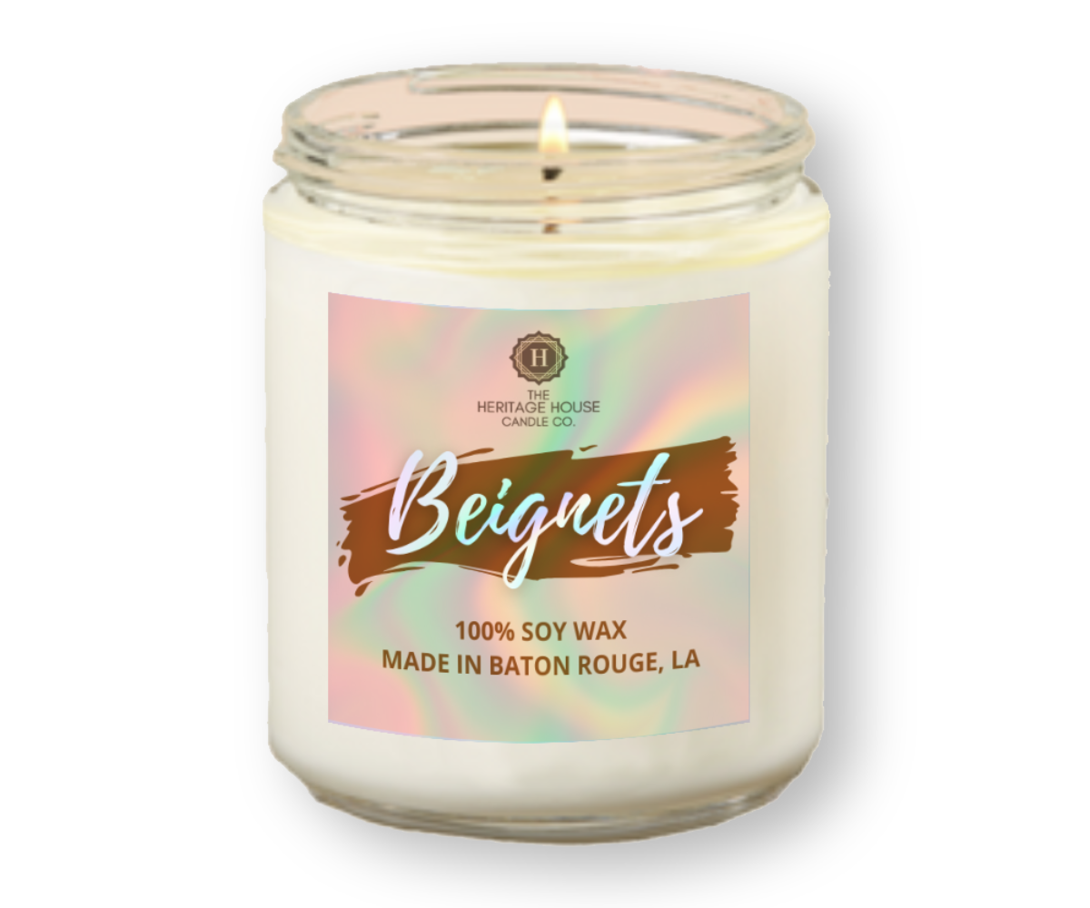 The Heritage House Candle Company - Wholesale Jar/Filled Candle - Beignets 100% soy wax candle handpoured0