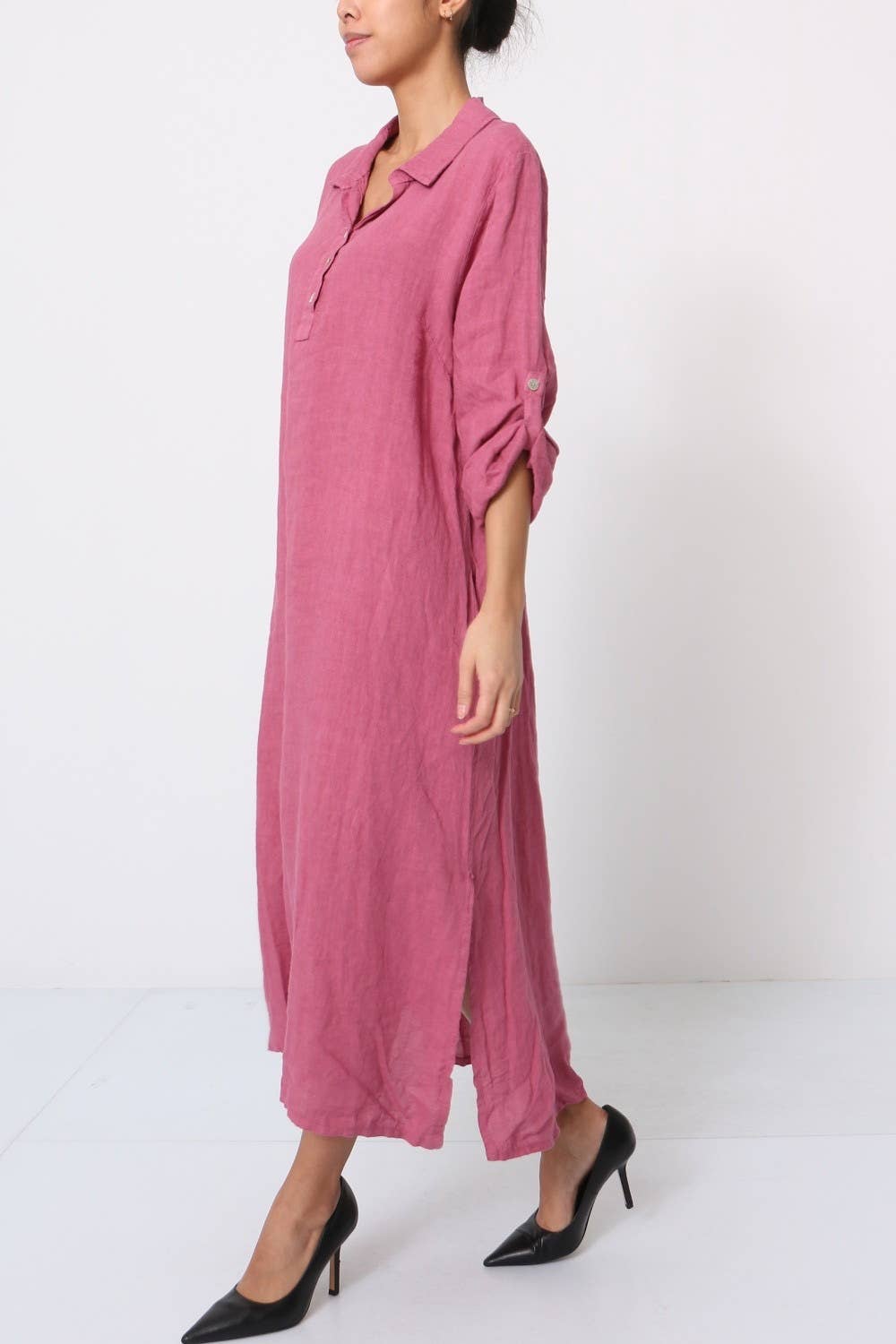 LÉA & LUC - Wholesale Dress - Women's - Long dress in 100% linen REF.2090021