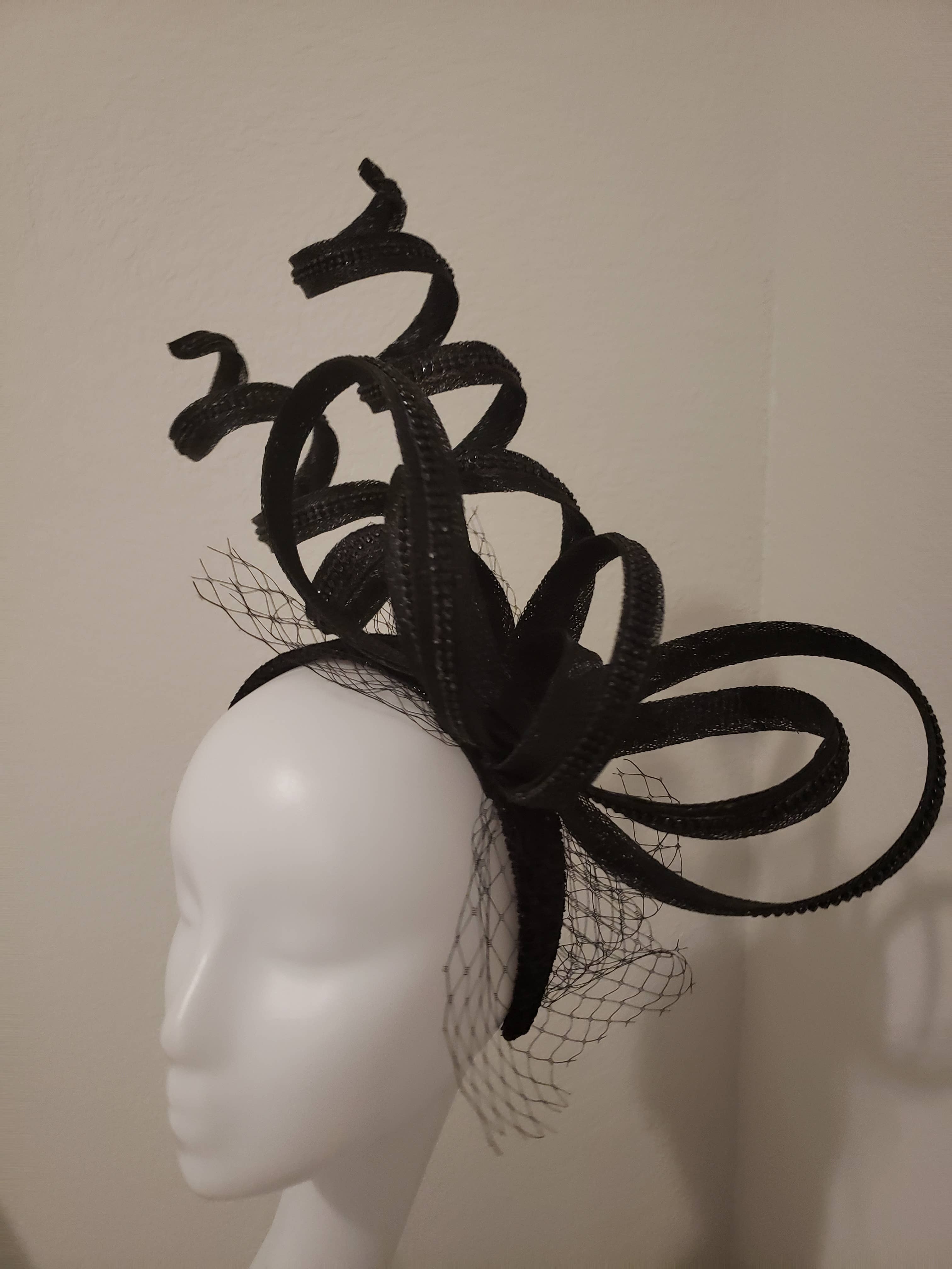 Rehoboth Hats - Wholesale Fascinator Hat - Women's - The Derby Charm Twist Sinamay fascinator4