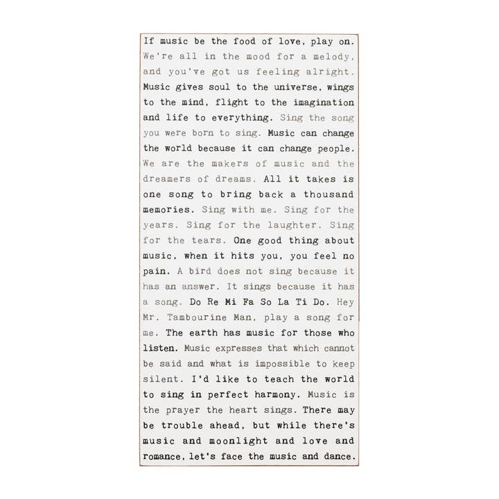 Musique - Enseigne de machine à écrire pour la vente par Cedar Mountain Studios