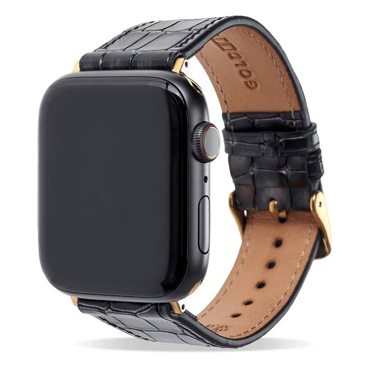 Apple klockarmband Milano design grå (adapter guld) för wholesale av GOLDBLACK