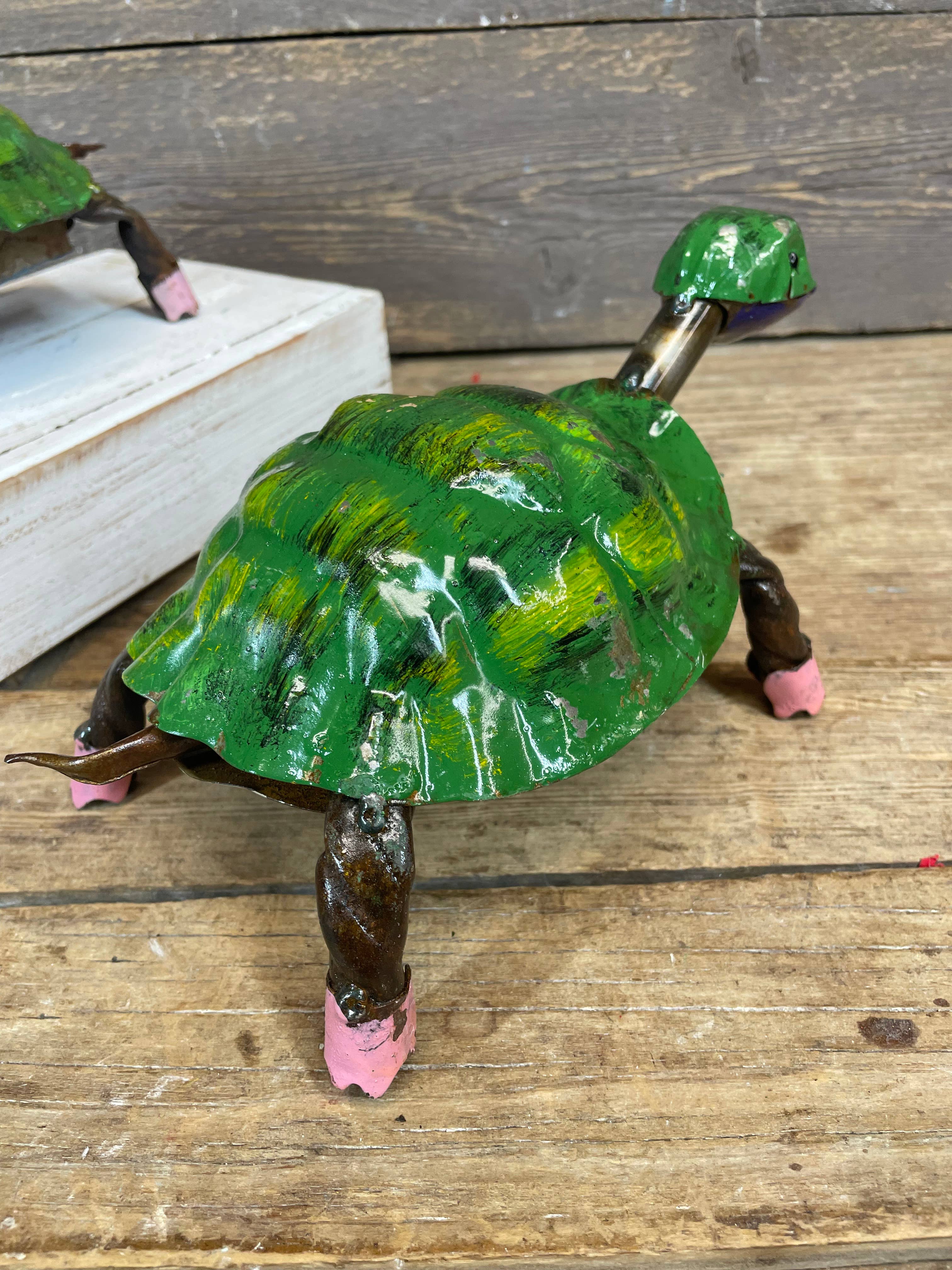 My Amigos Imports - Vendita all'ingrosso Statuette decorative - Toby la Tartaruga di Metallo-ER-Giardino-10x5x5 in-Tartaruga di Metallo-Toby3