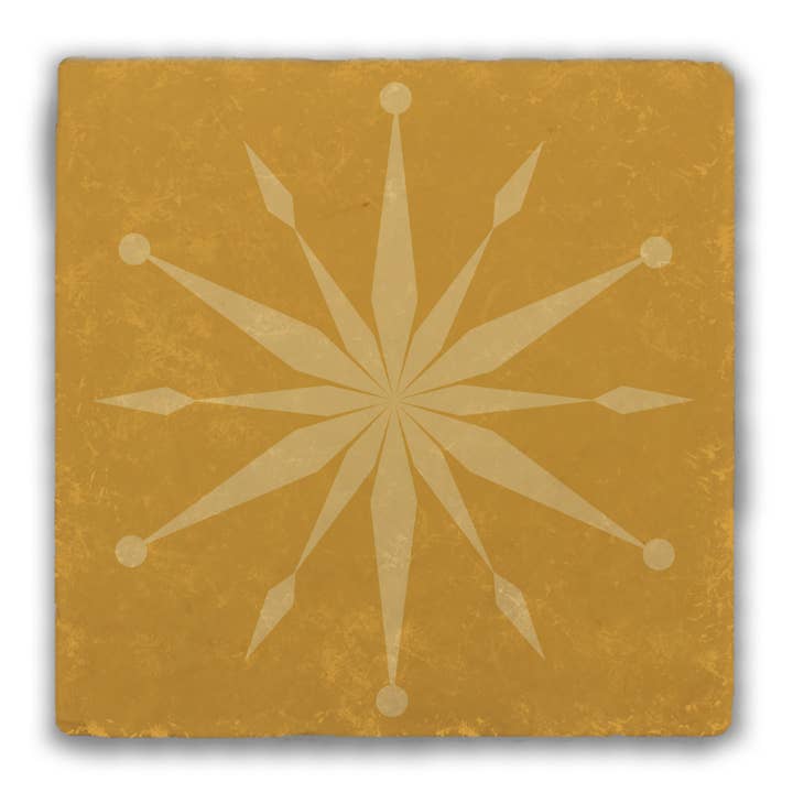 Folk Art Trommelstein-Untersetzer #10 für den Großhandel von Nelson Gifts Wholesale