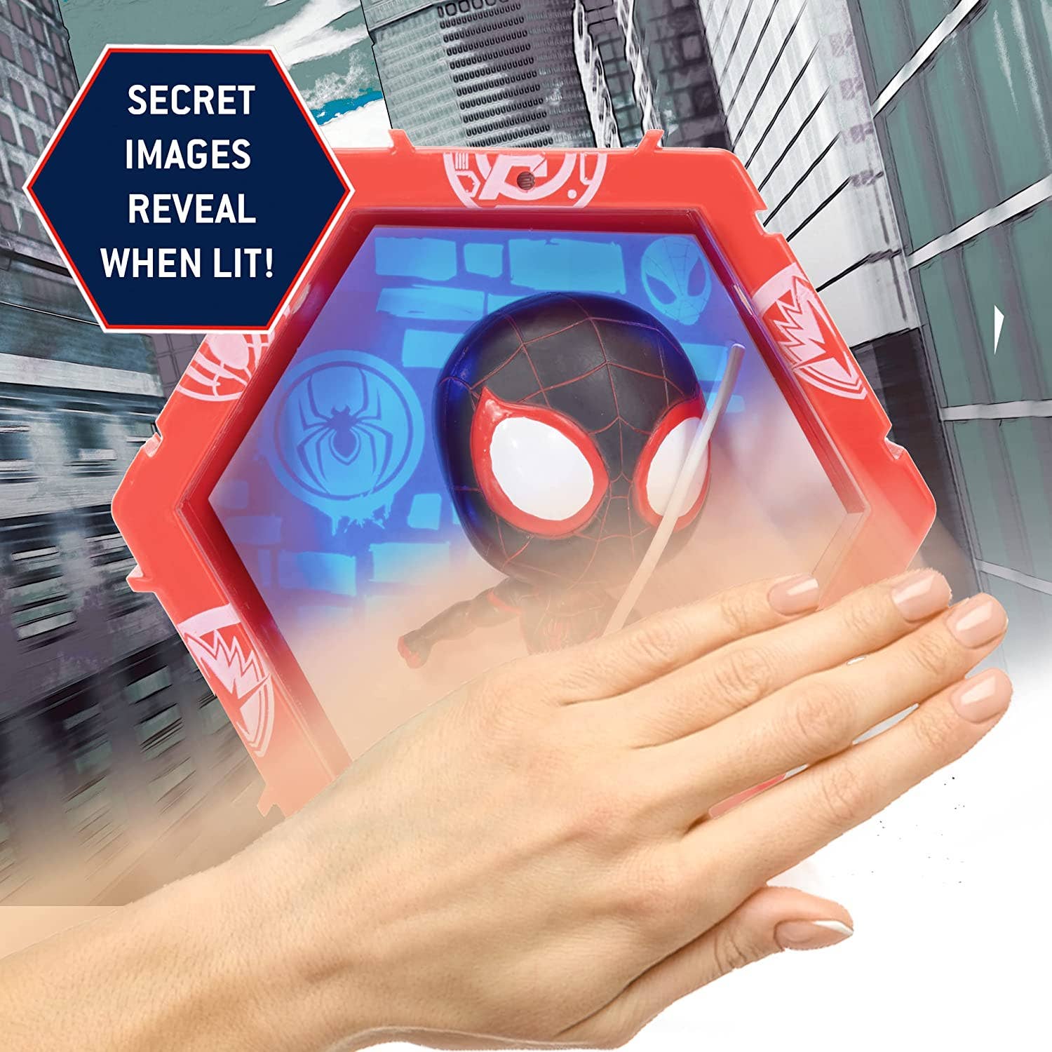 Curiosity Distribution - Wholesale Figurine Toy - Kids - Marvel Spider-Man: Miles Morales - Light Up Figurines- Christmas Stocking Filler1
