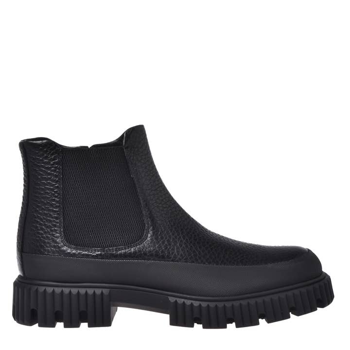 Baldinini Bottine en cuir noir pour la vente par Baldinini
